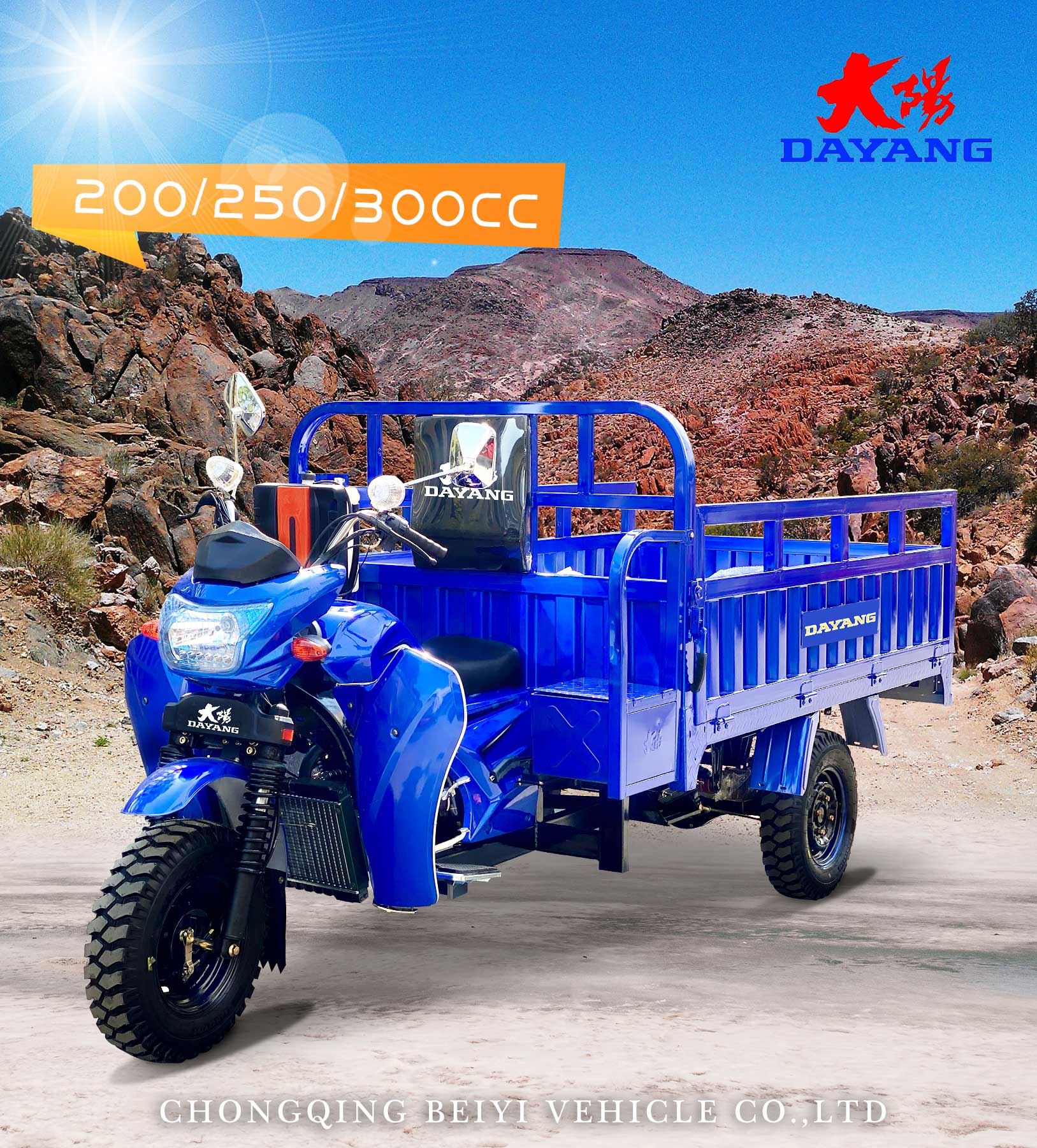 300cc cargo tricycle with mudguard factory