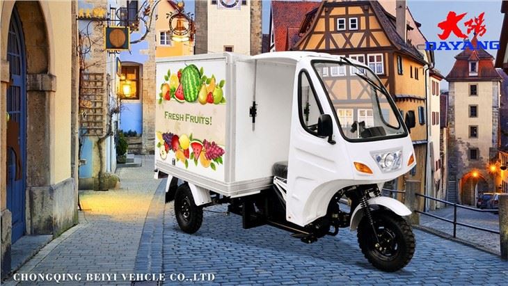 Enclosed Van Cargo Tricycle Truck